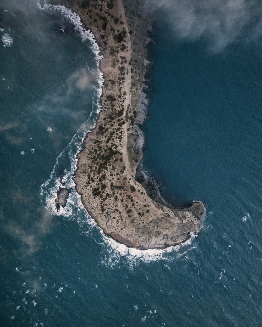 Veduta aerea dell'isola durante il giorno