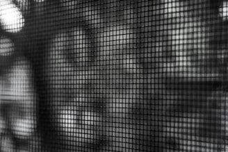 black and white checkered textile