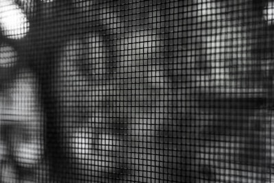 black and white checkered textile