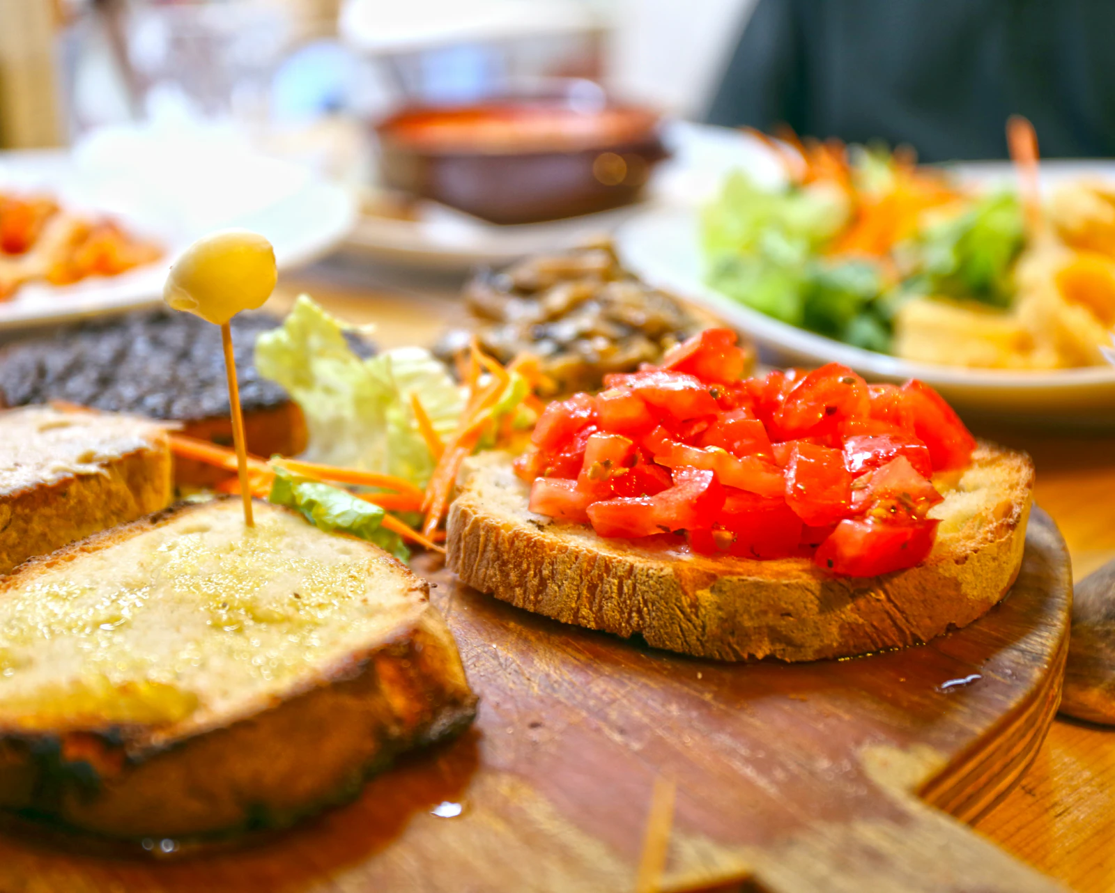 Basque pintxos on the counter