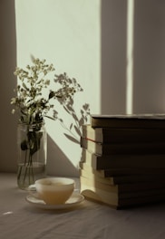 Ambiente tranquilo associado à leitura e à reflexão pessoal.