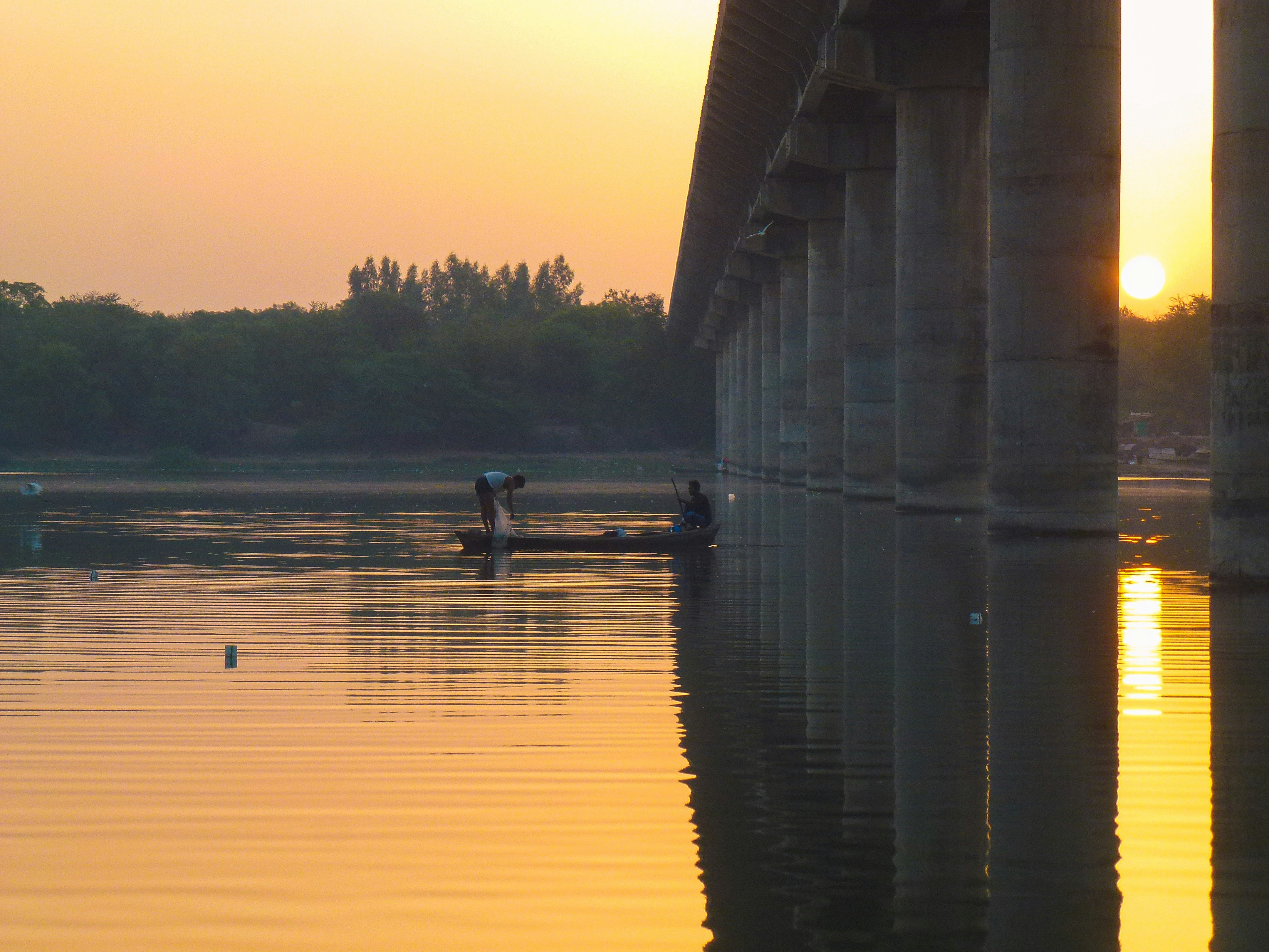 Fisherman Under The Bridge