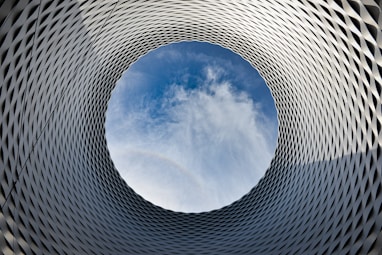 round hole in the middle of a building