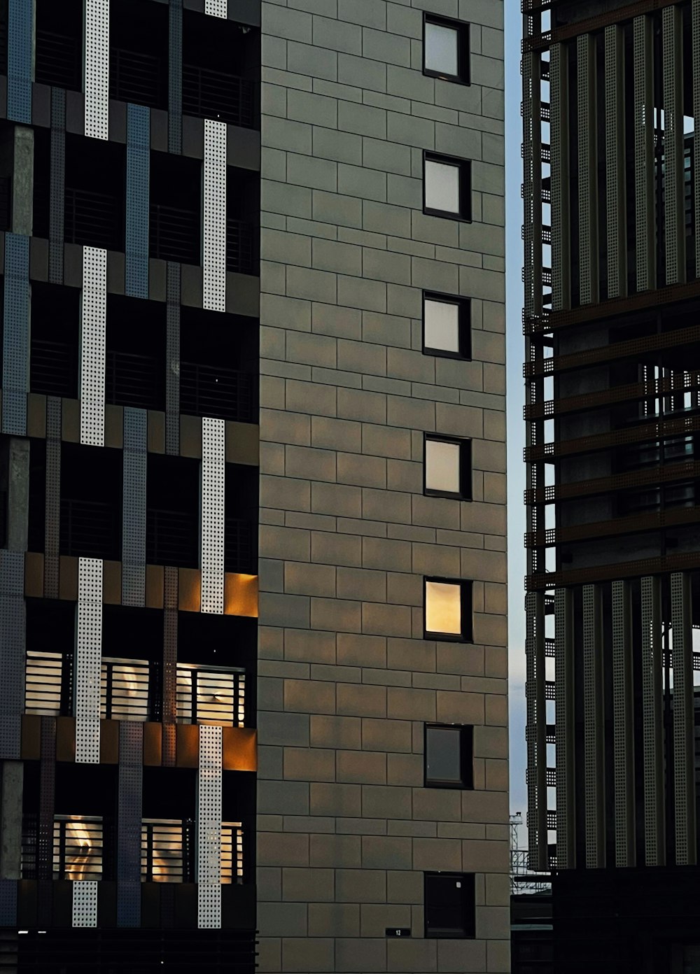 black and white concrete building