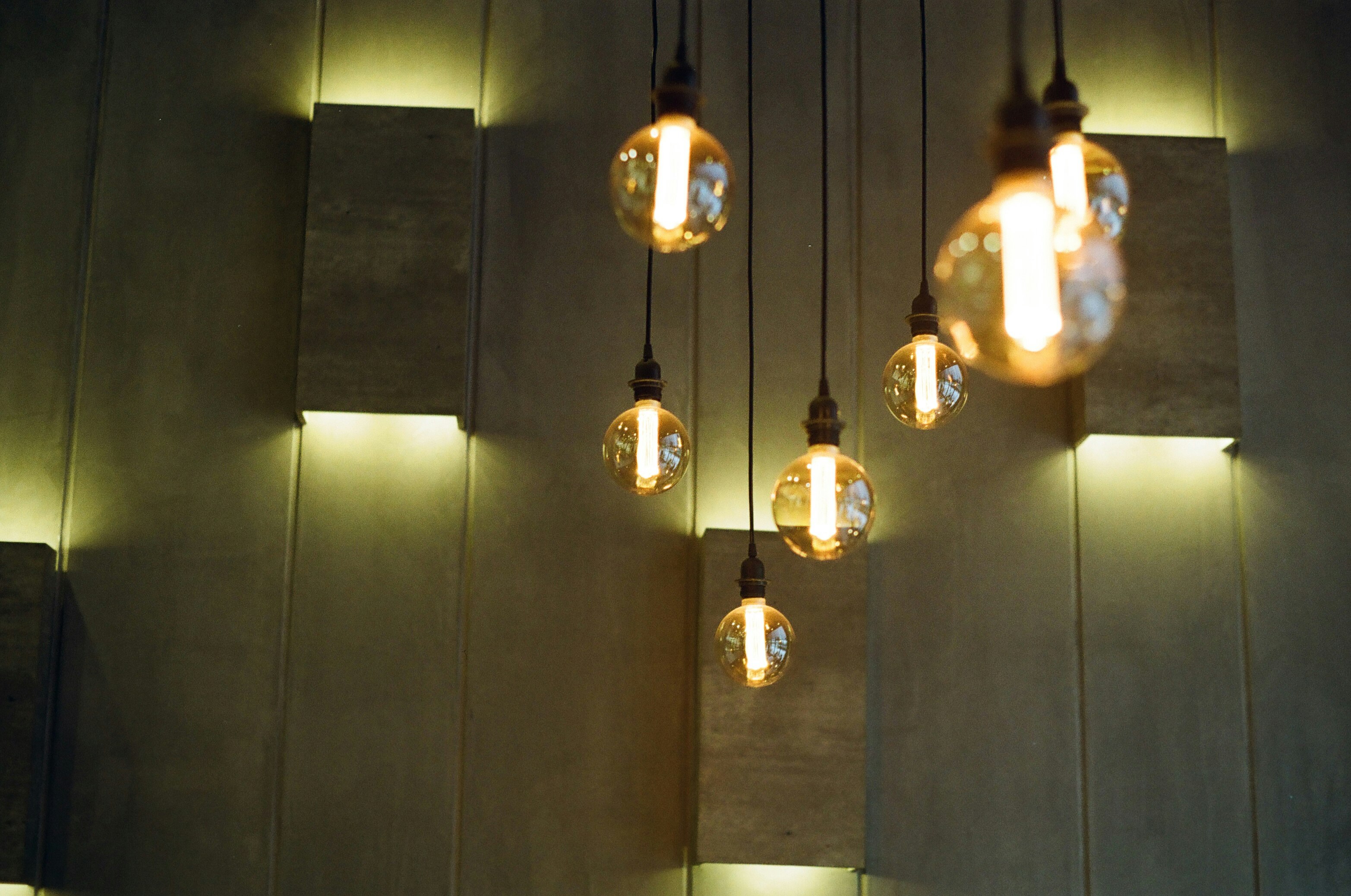 silver and gold pendant lamps