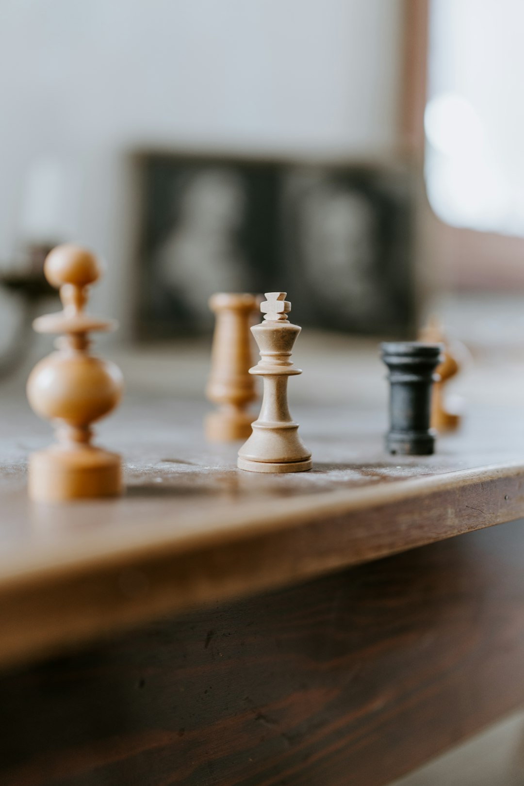 chess pieces on chess board