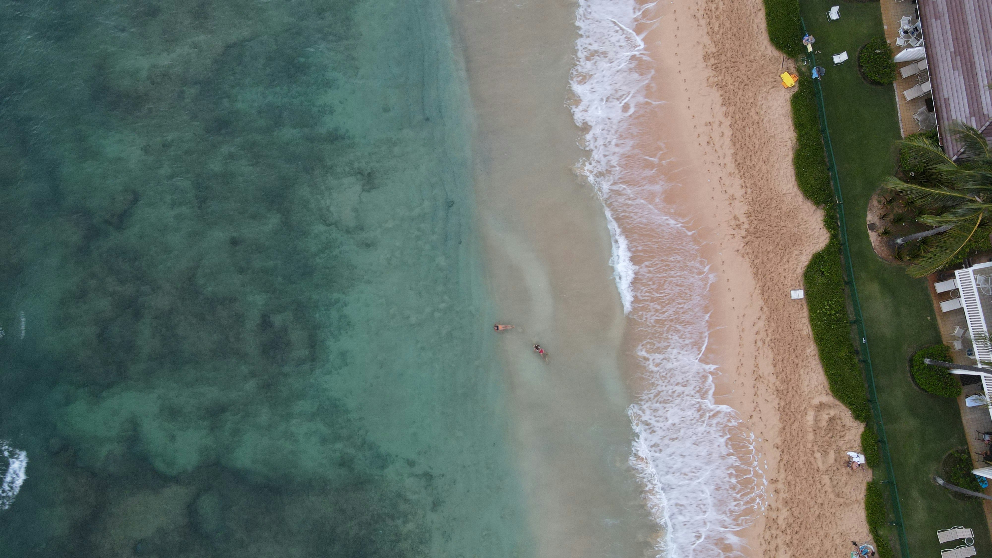 aerial view of beach during daytime