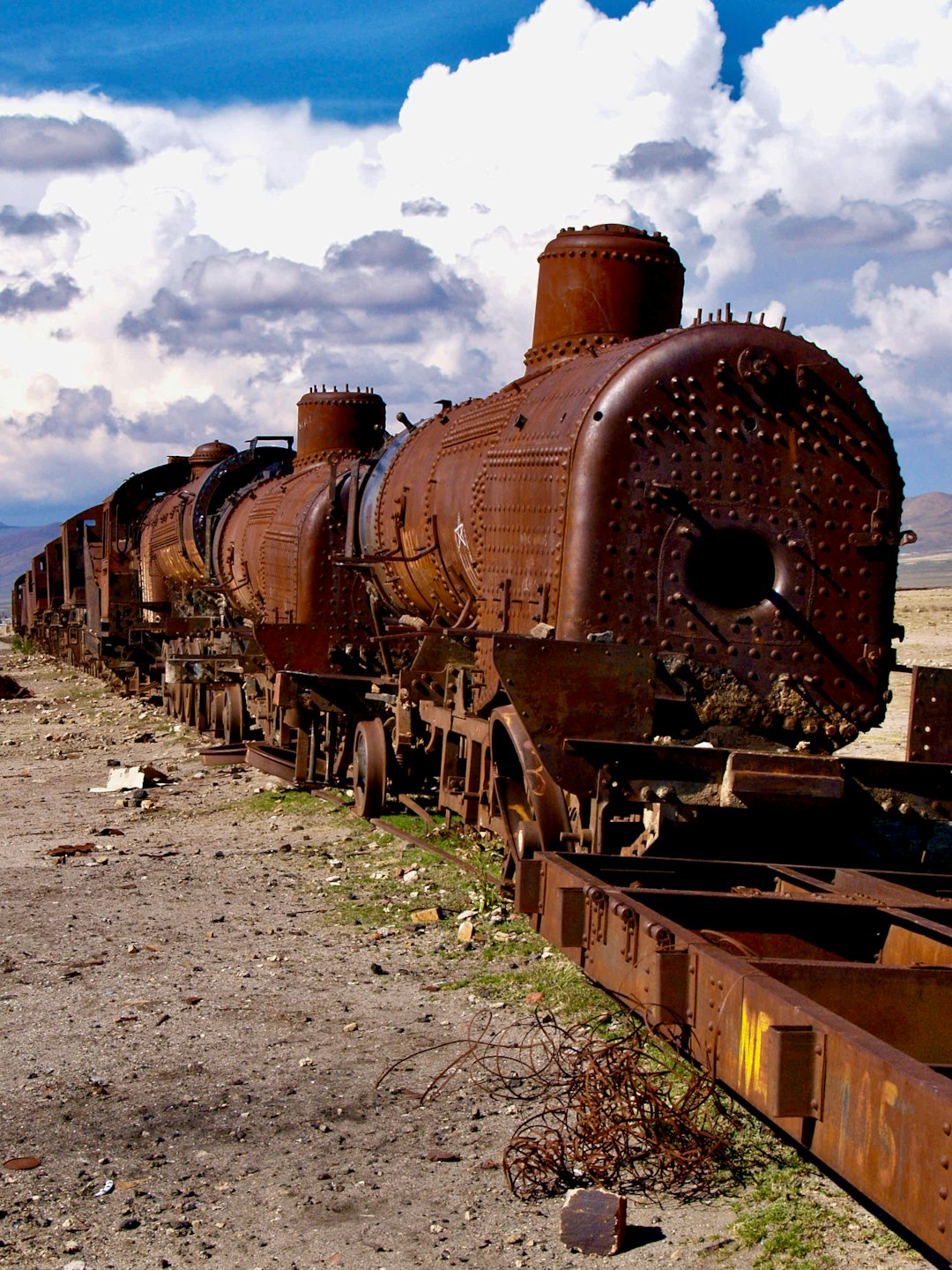 brown train on rail tracks during daytime