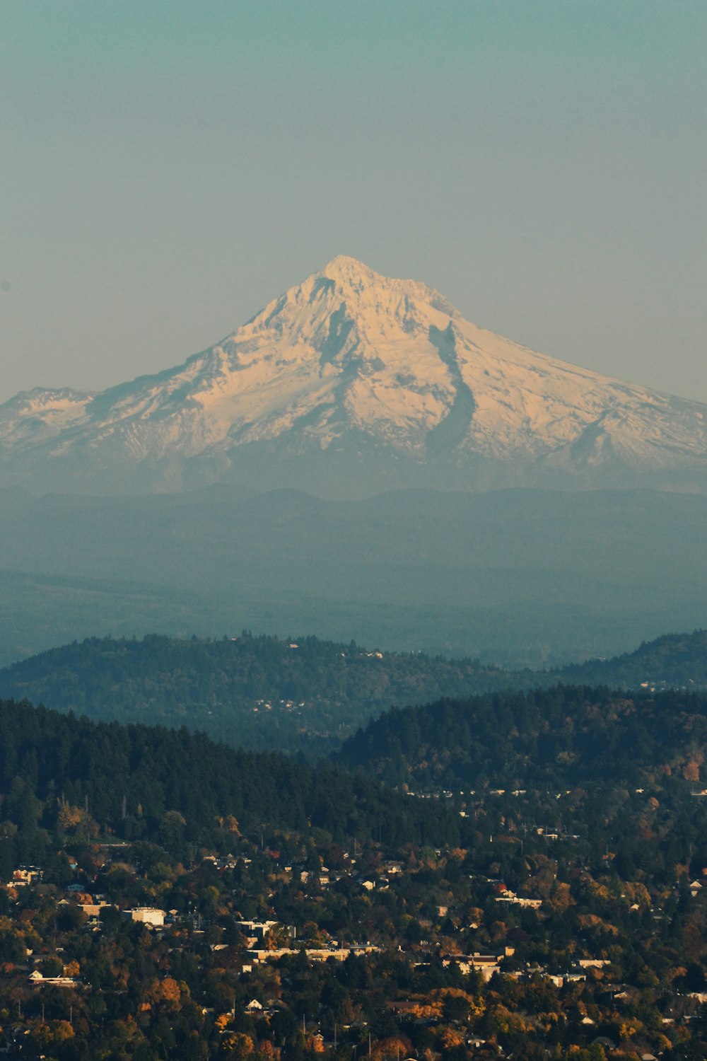 snow covered mountain during daytime