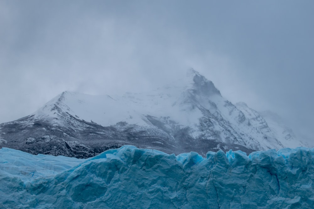 snow covered mountain during daytime