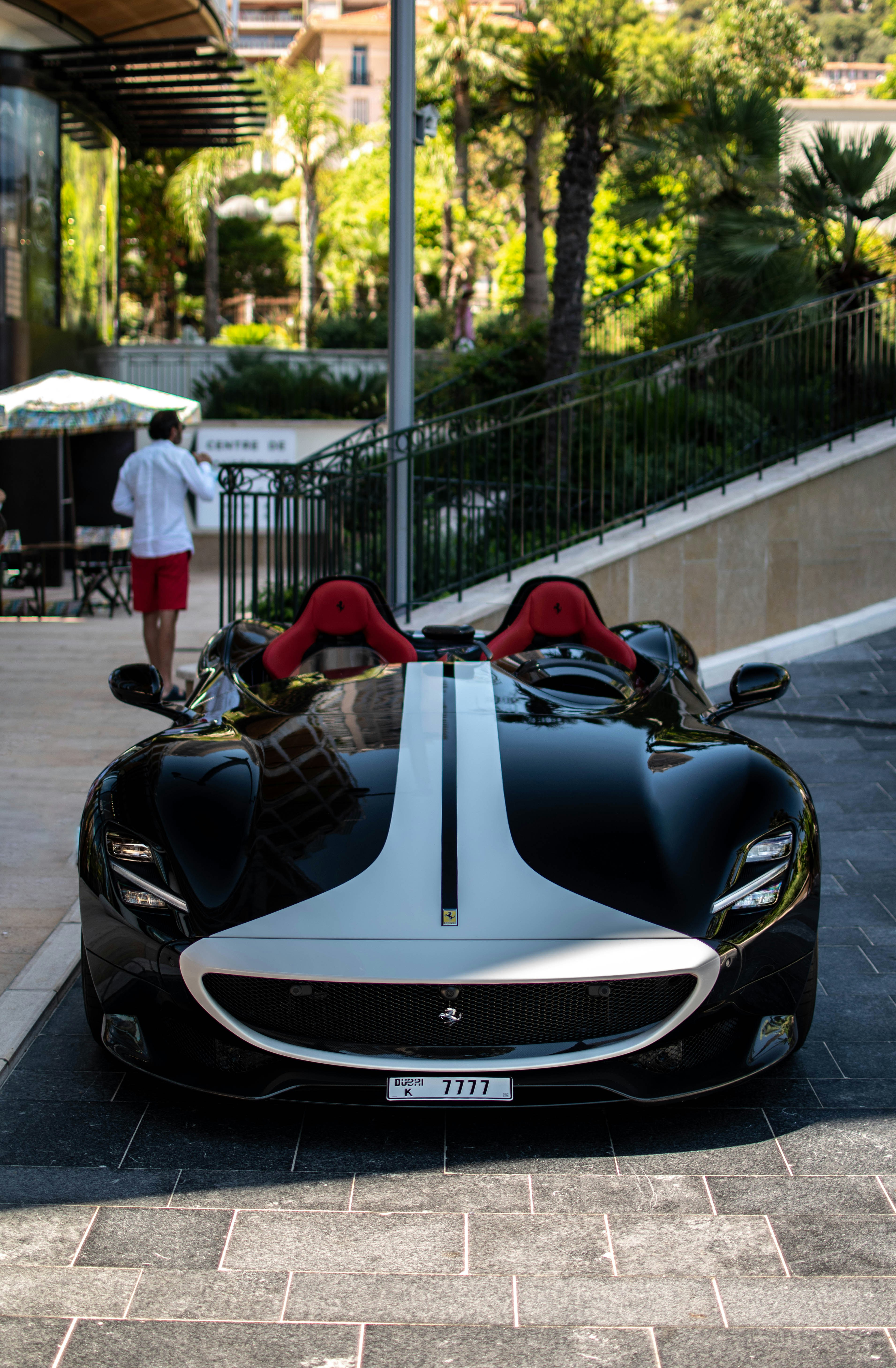 The roofless Ferrari Monza SP2 barchetta.