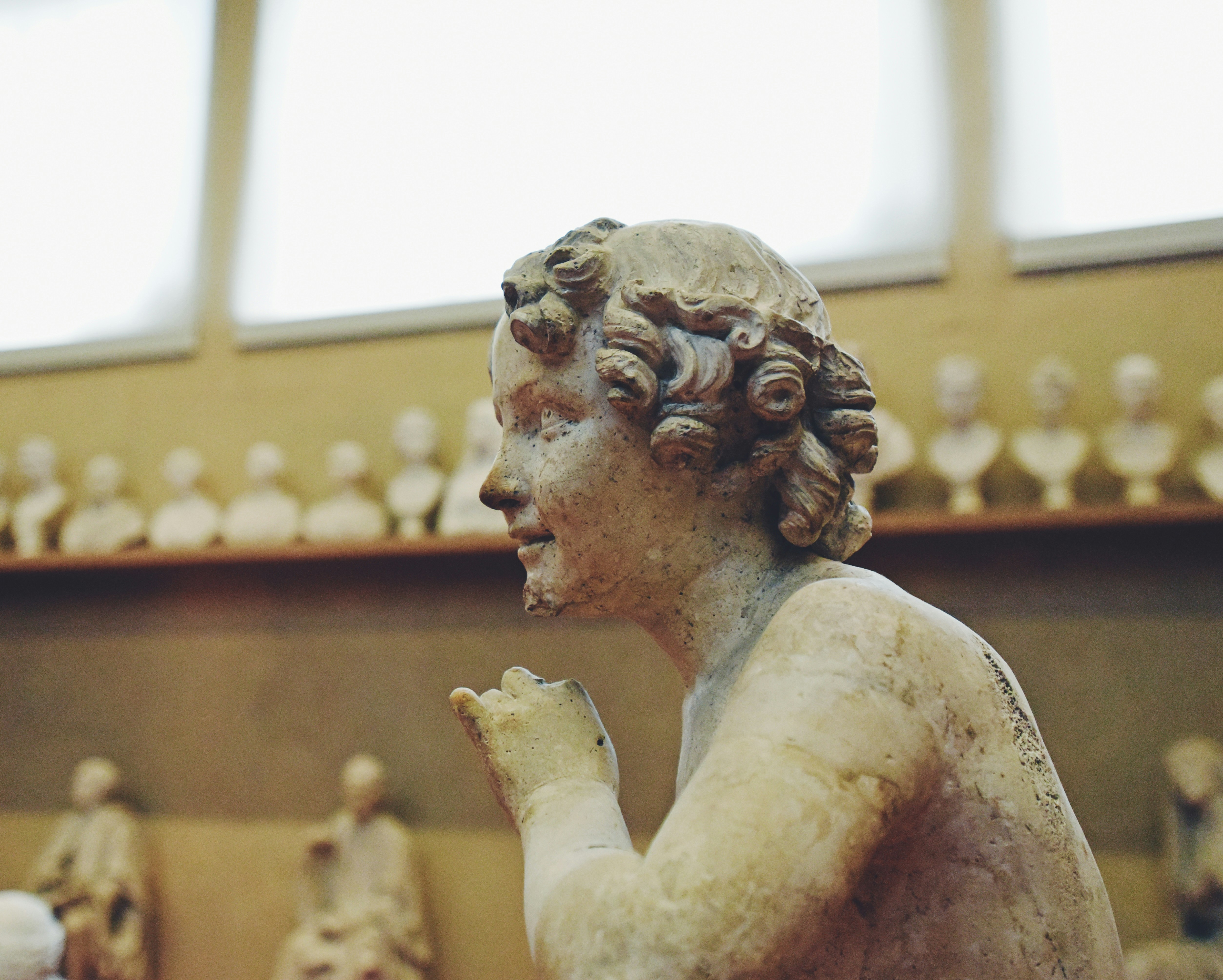 学院美术馆的石膏像