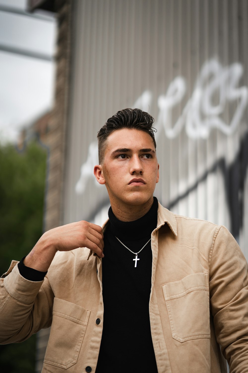 man in brown button up jacket