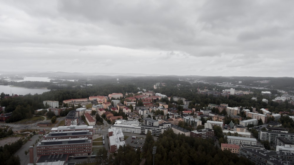 aerial view of city buildings during daytime