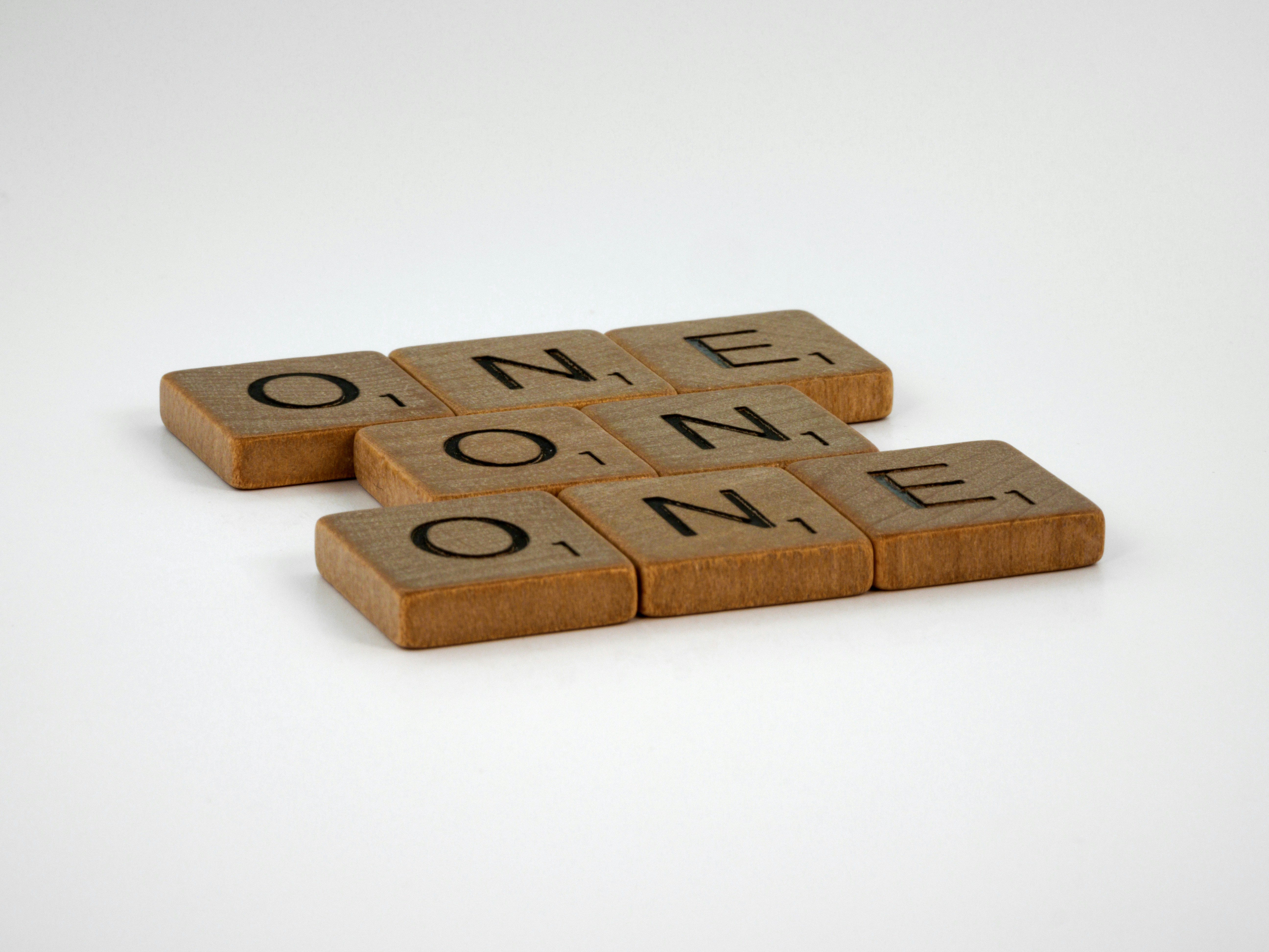 brown wooden i love you letter