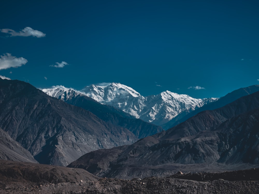 snow covered mountains under blue sky during daytime