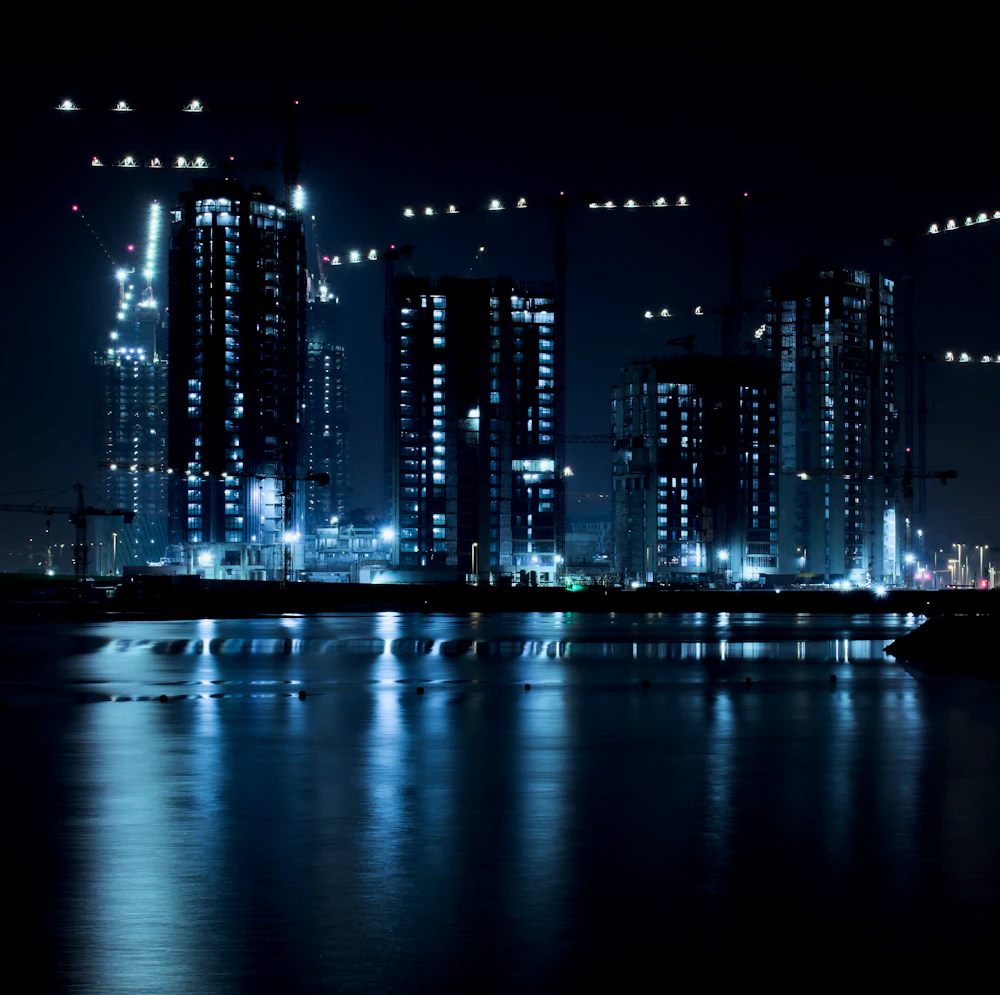 Mobile security patrol at night