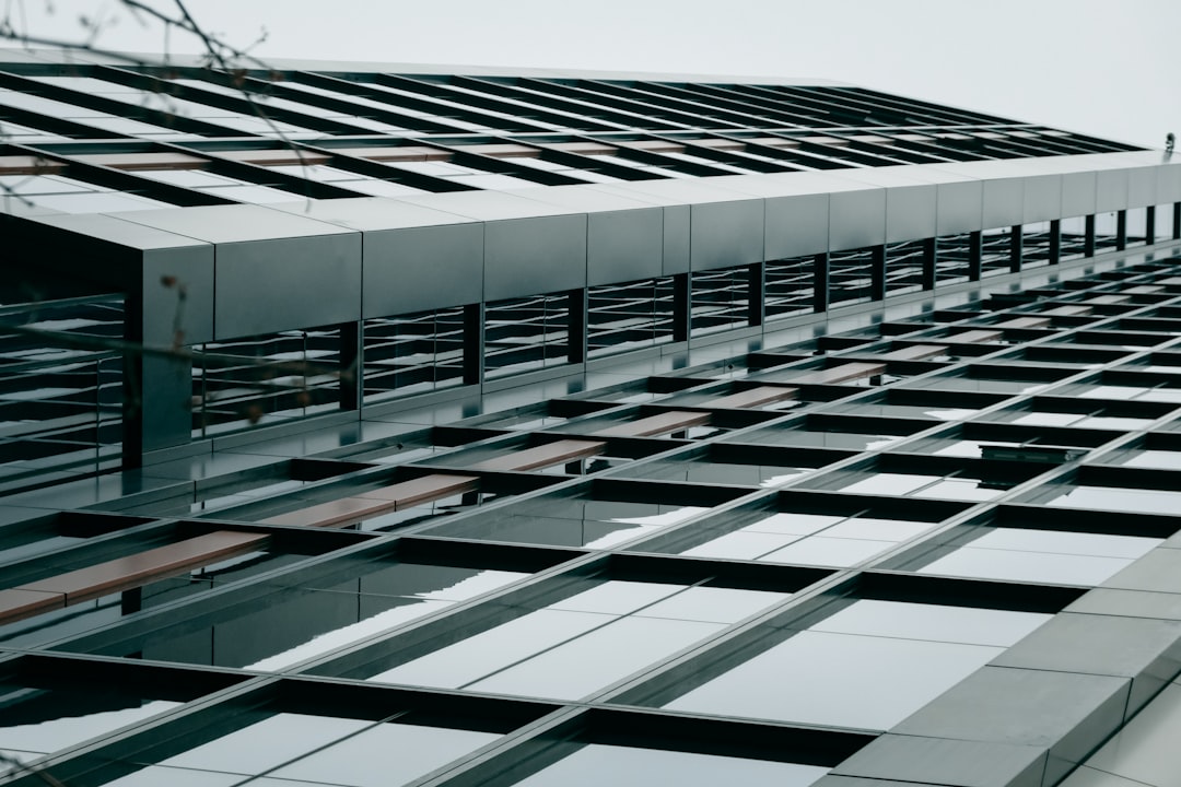 white and green concrete building