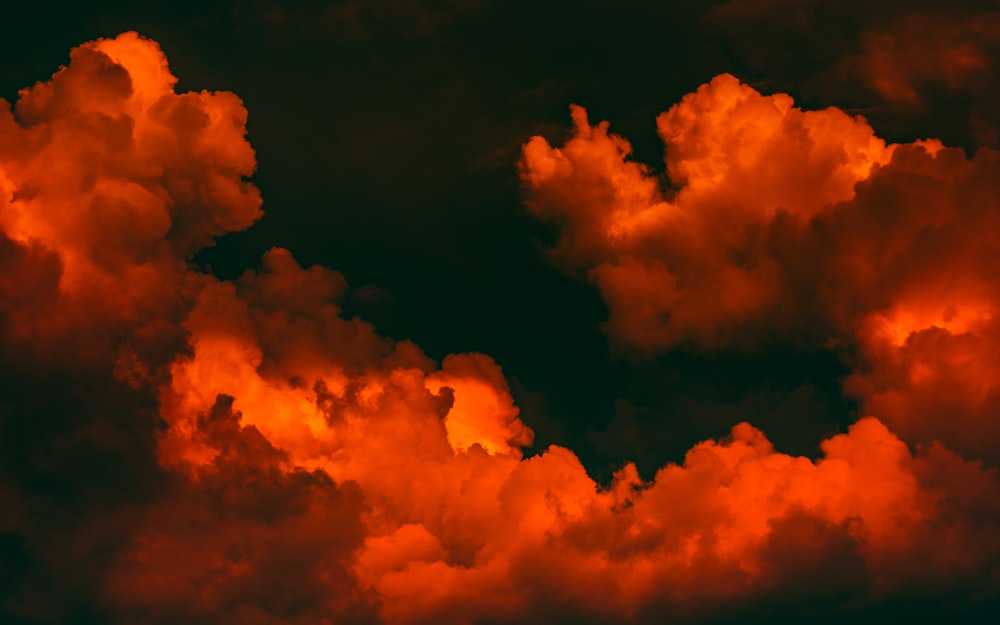 orange and black clouds during sunset