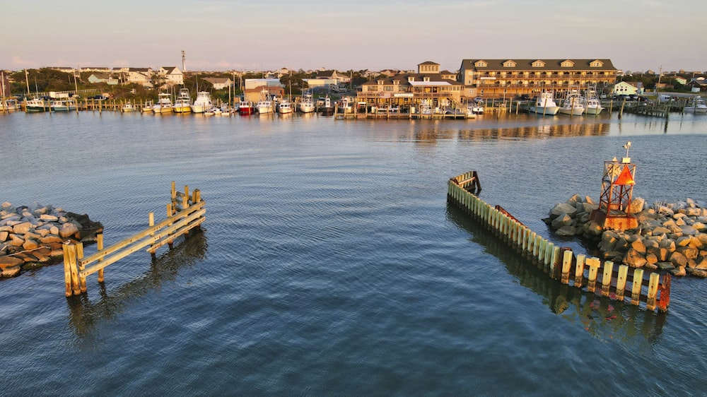 body of water near city buildings during daytime