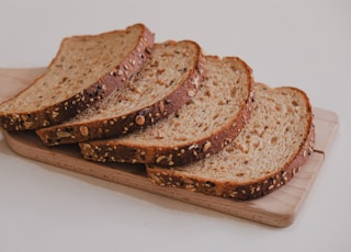 brown bread on brown wooden tray