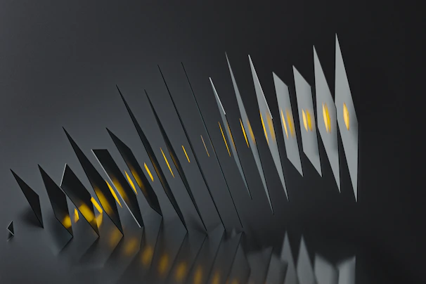 Abstract composition of the ranks 10, 100, and 1000 arranged in an asymmetric bento-box grid with luminous neon highlights.