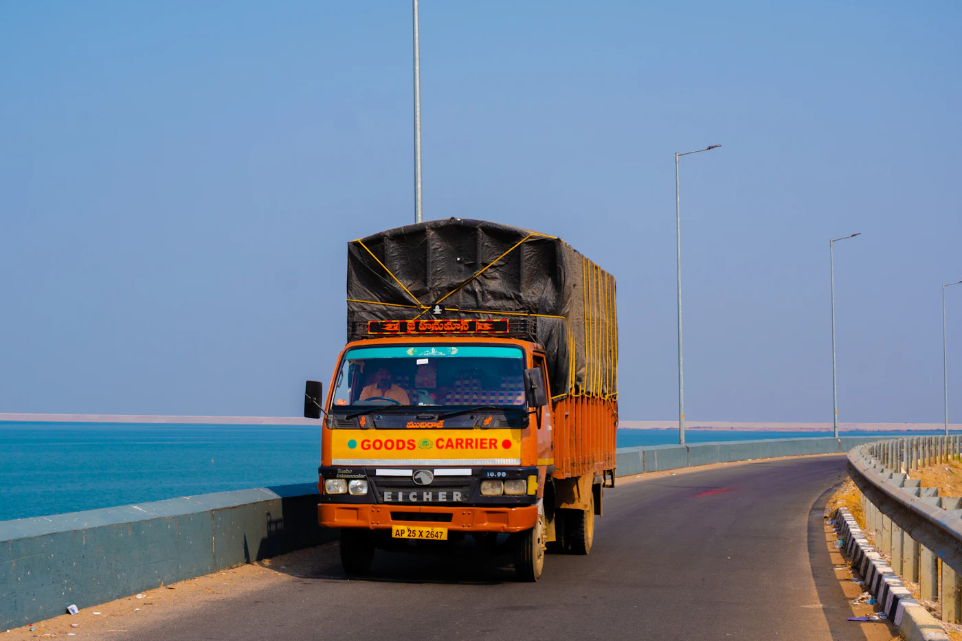 Car carrier truck used for car transport from Delhi