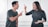 Two people are standing and pointing fingers at each other, seemingly engaged in a heated argument. Both are wearing casual gray shirts, and their expressions suggest anger or frustration.