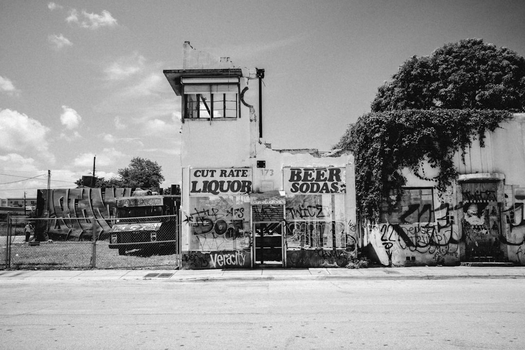 grayscale photo of UNKs kitchen building