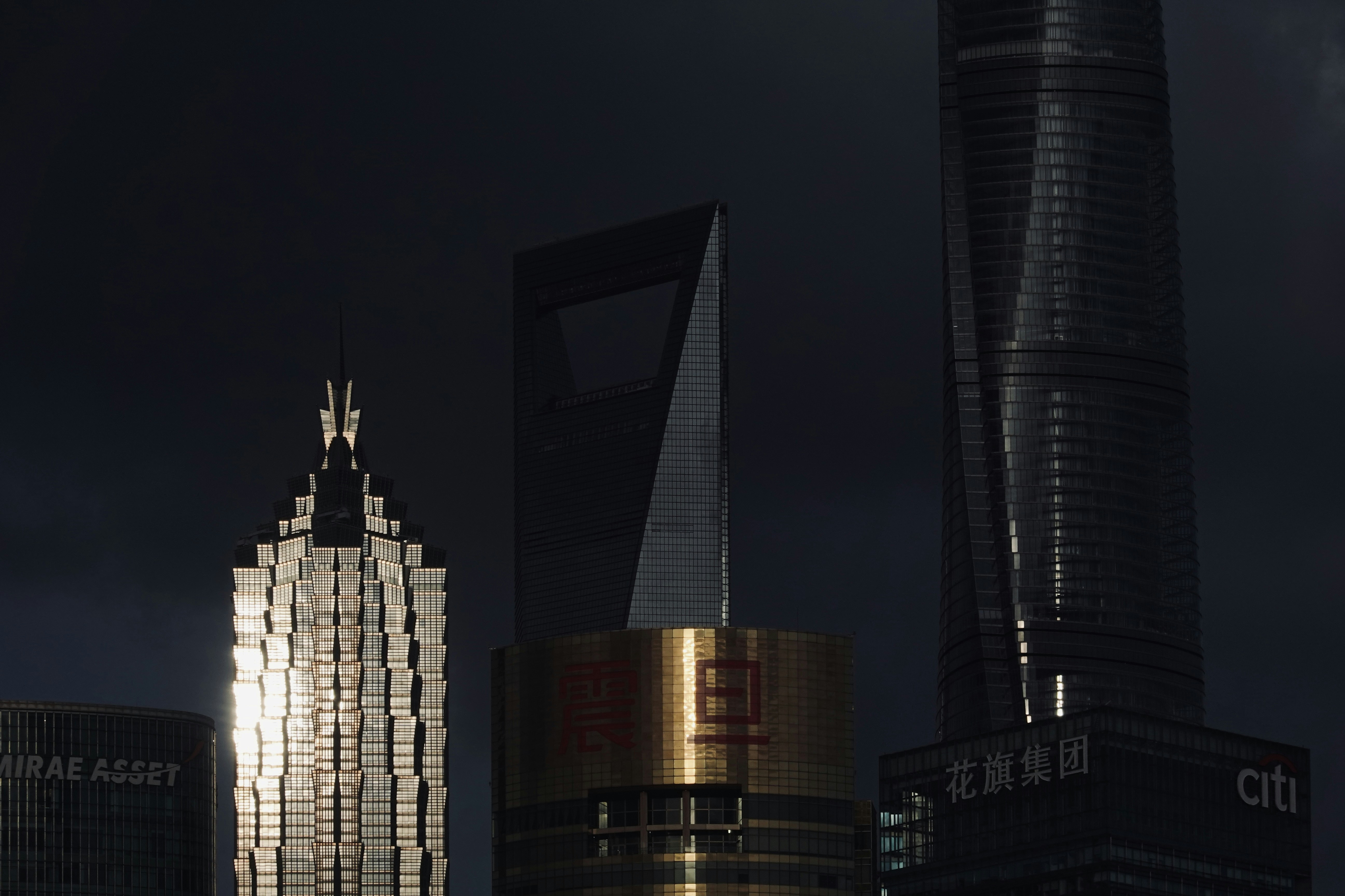 high rise building during night time