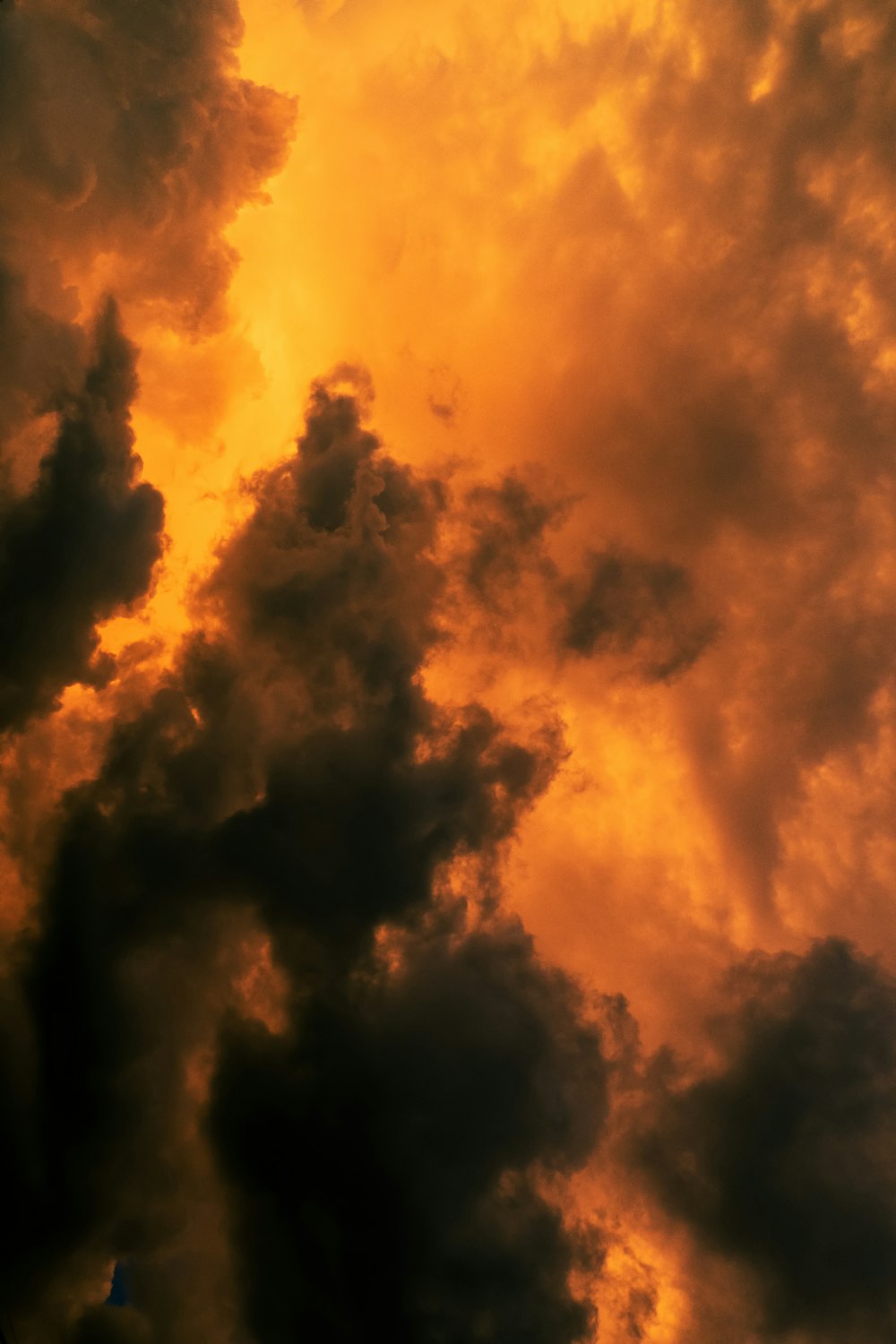 orange and black clouds during sunset