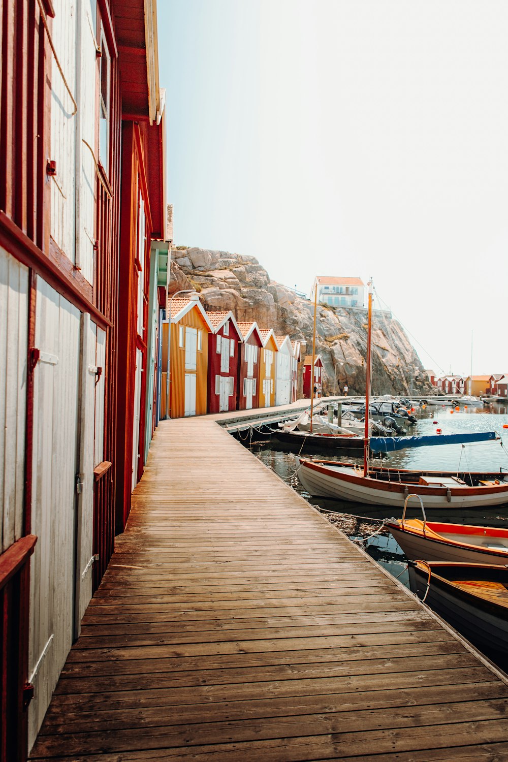 boat on dock during daytime