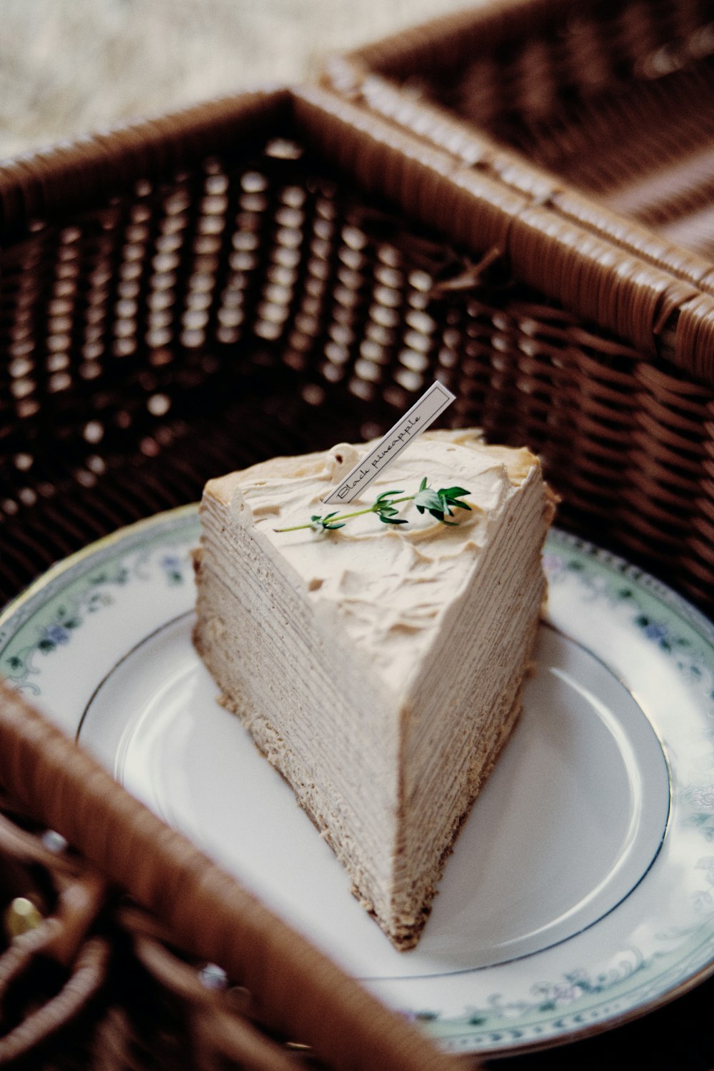 sliced cake on white ceramic plate