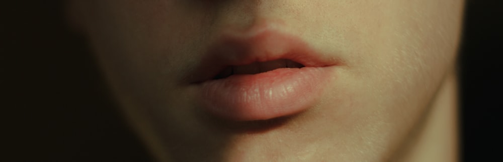 persons lips and nose