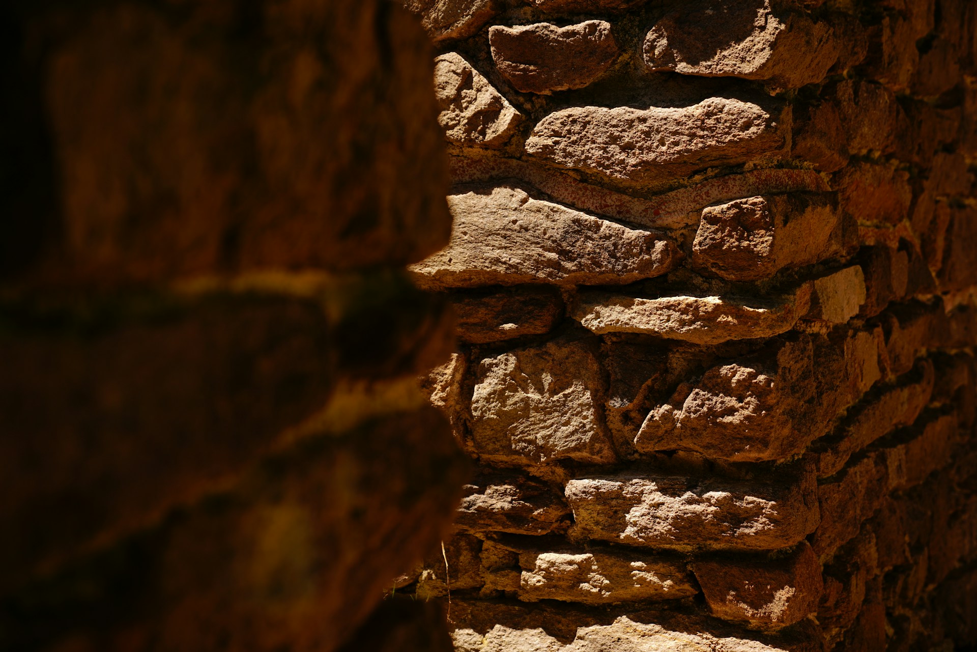 brown and black stone wall