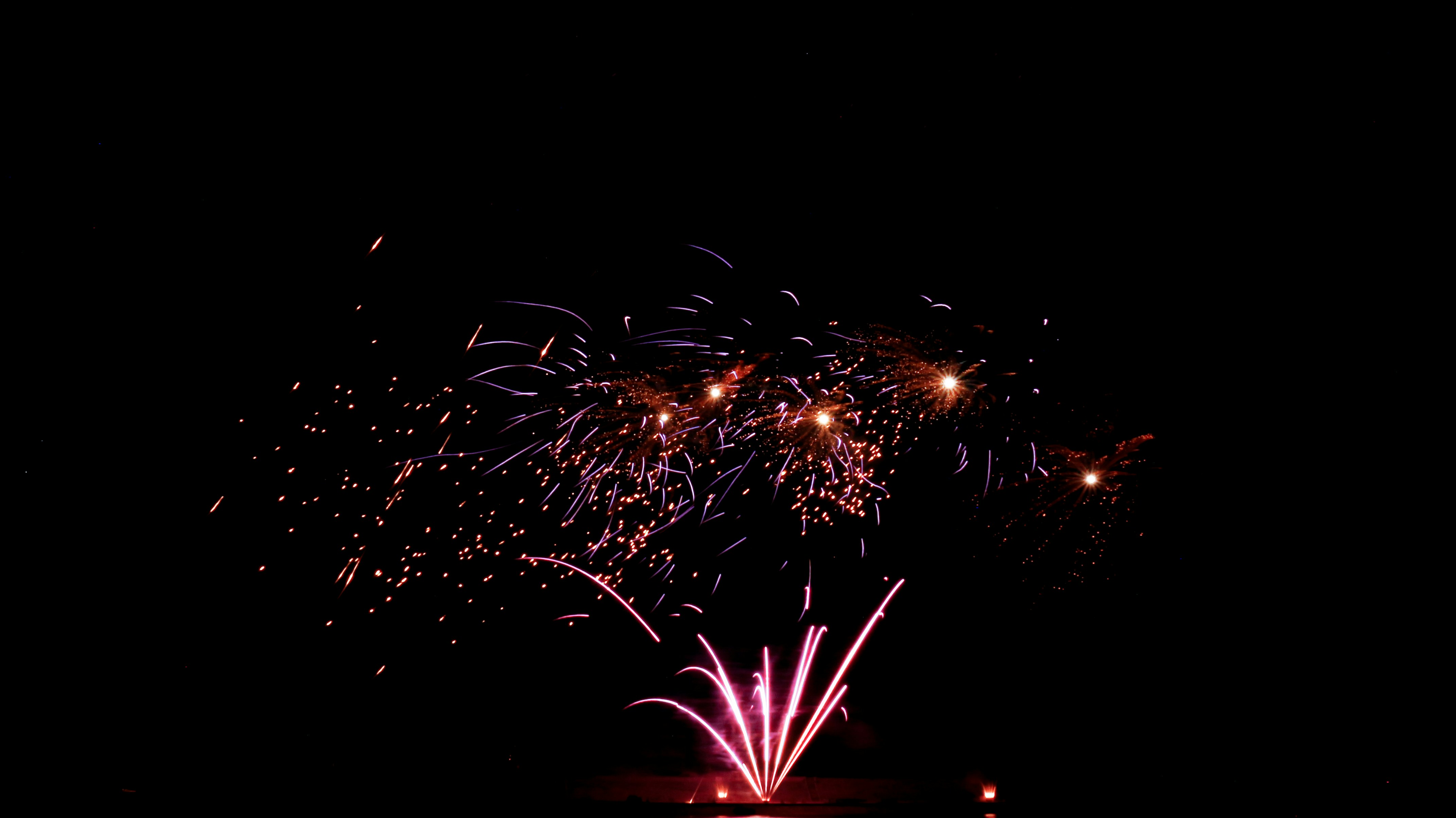 fireworks display during night time