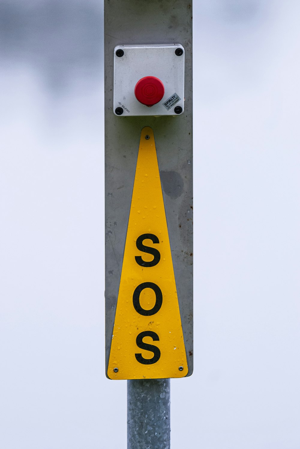 gelb und weiß kein Schild