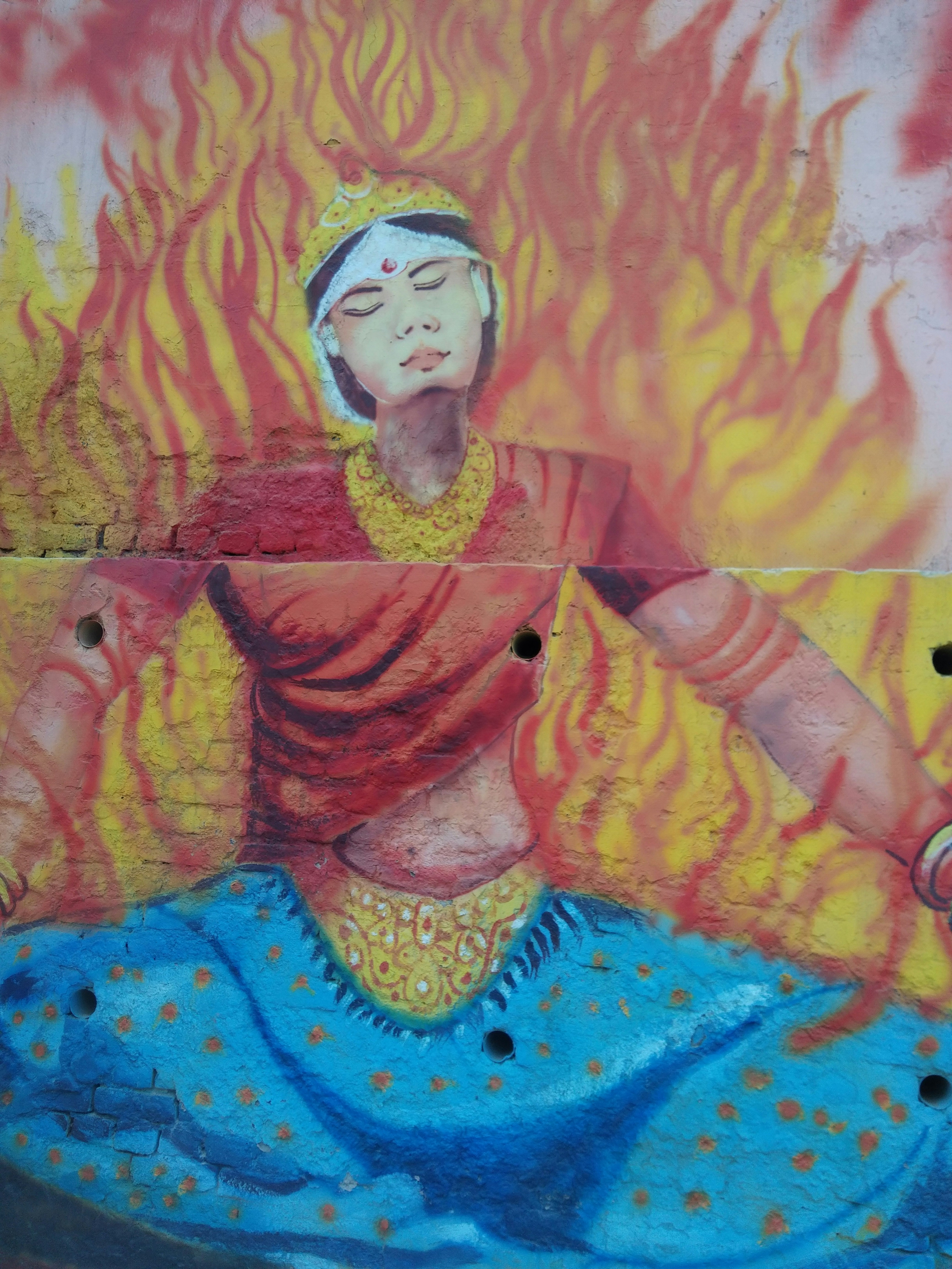 Thumbnail: Mandala art on canvas with a modern, calming aesthetic