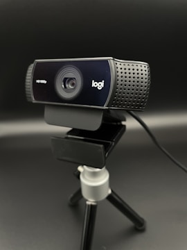 black and silver camera lens