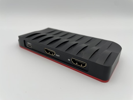 A sleek HDMI splitter showcasing advanced technology.
