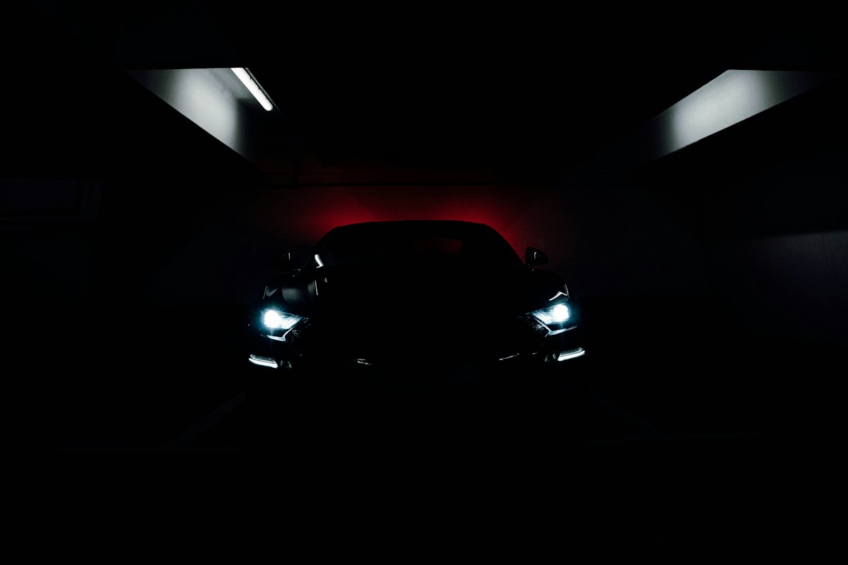 Motorsport dark race car