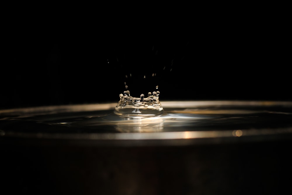 water drop in time lapse photography