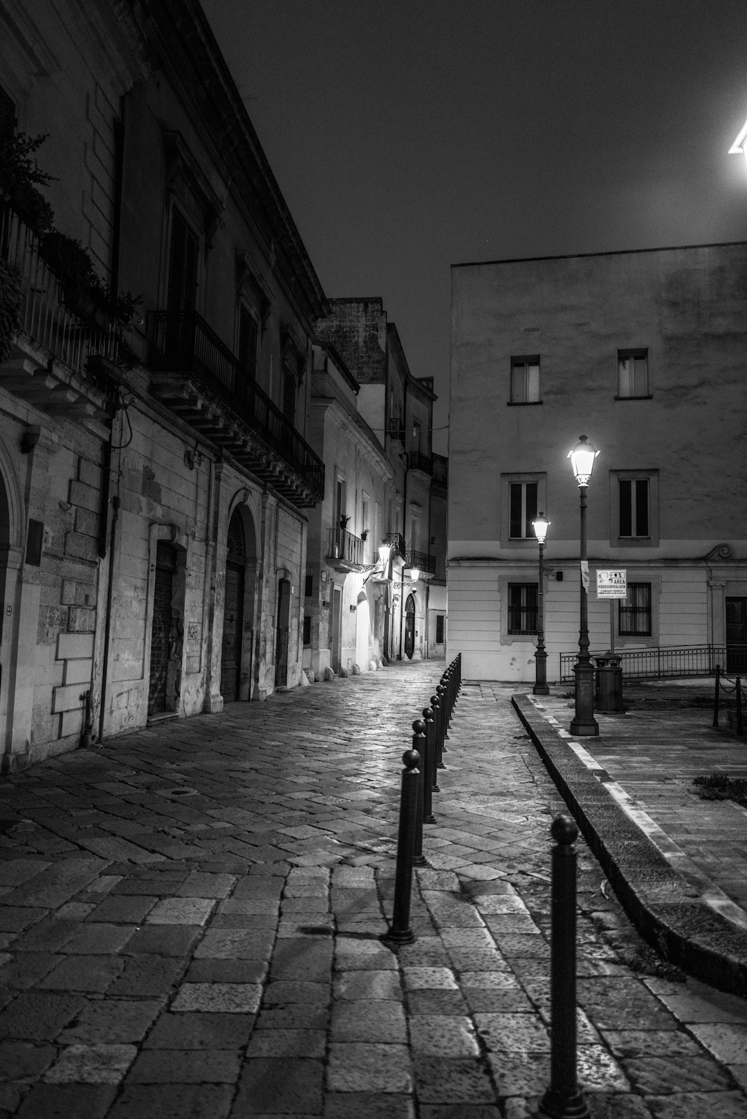 grayscale photo of empty street