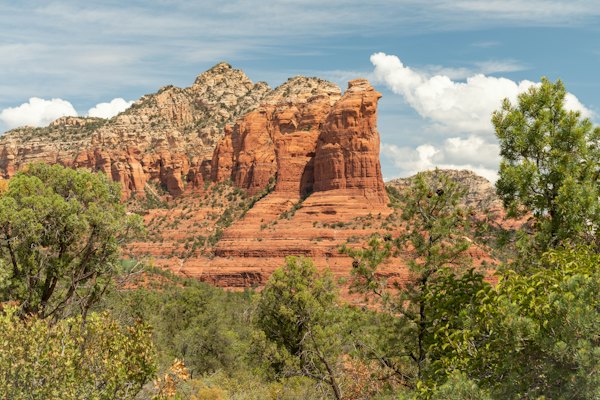 Brown rock formation under blue sky during daytime — Sedona, United States