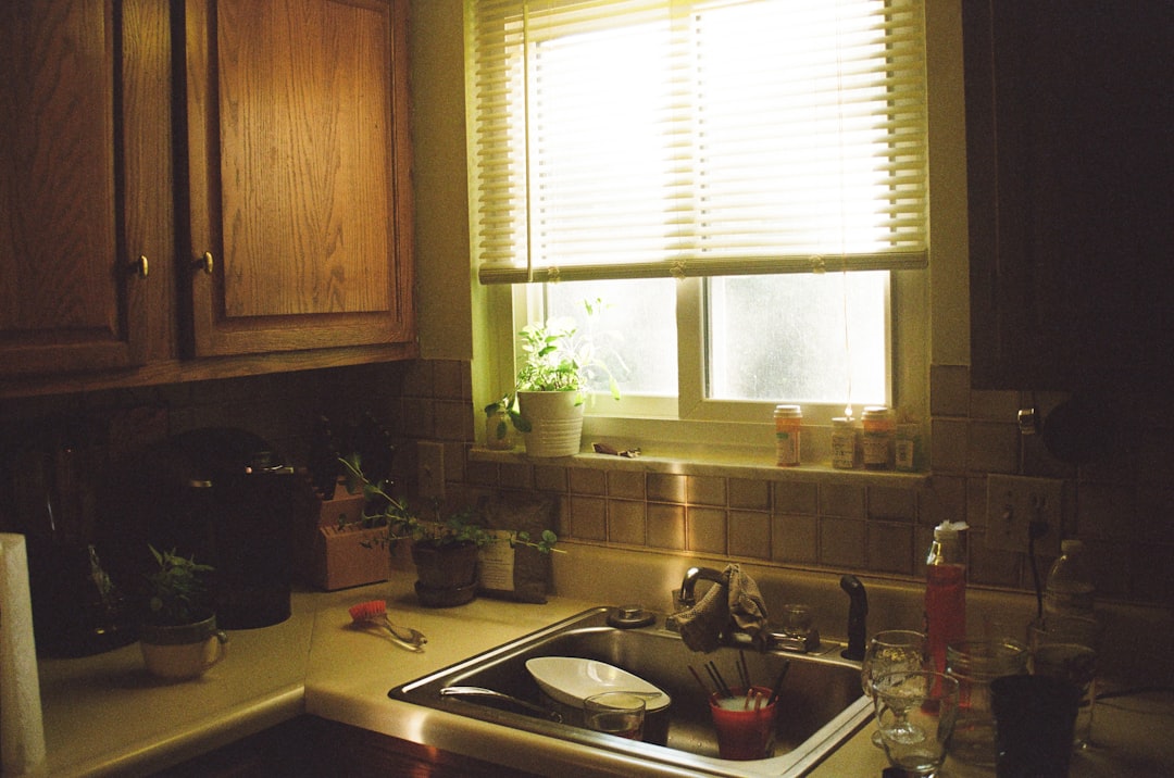 stainless steel sink with faucet,