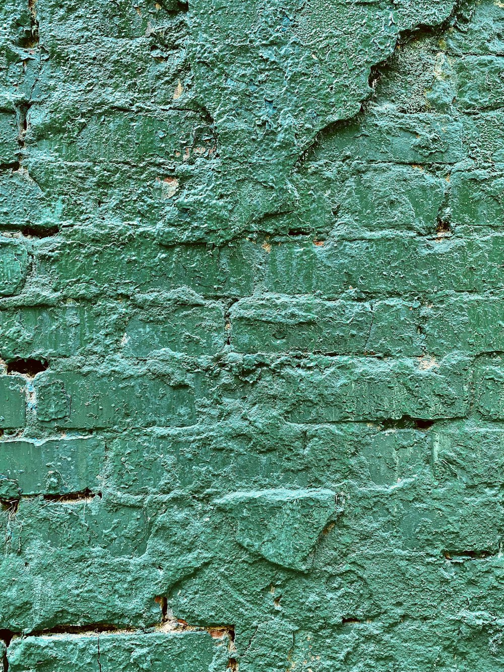 green and white concrete wall