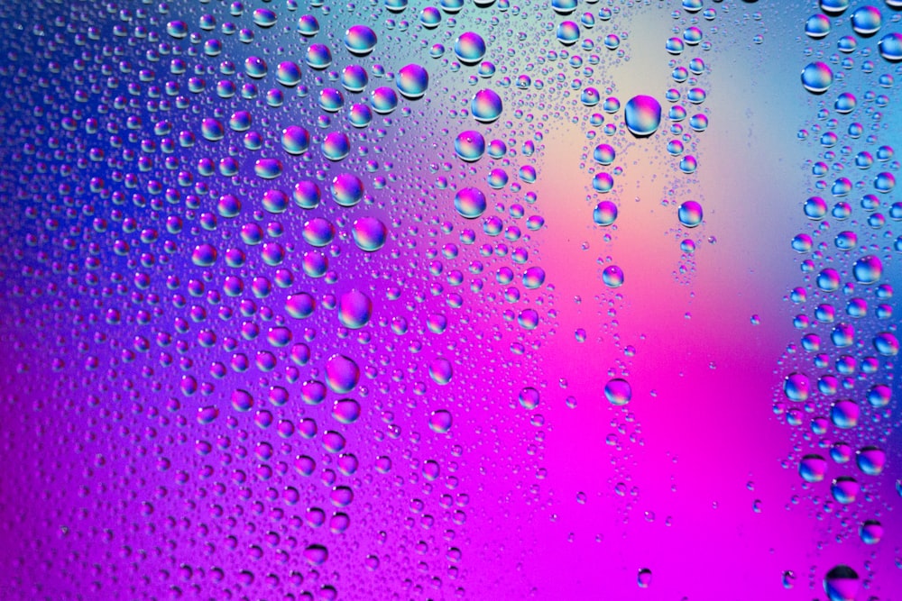 water droplets on glass panel