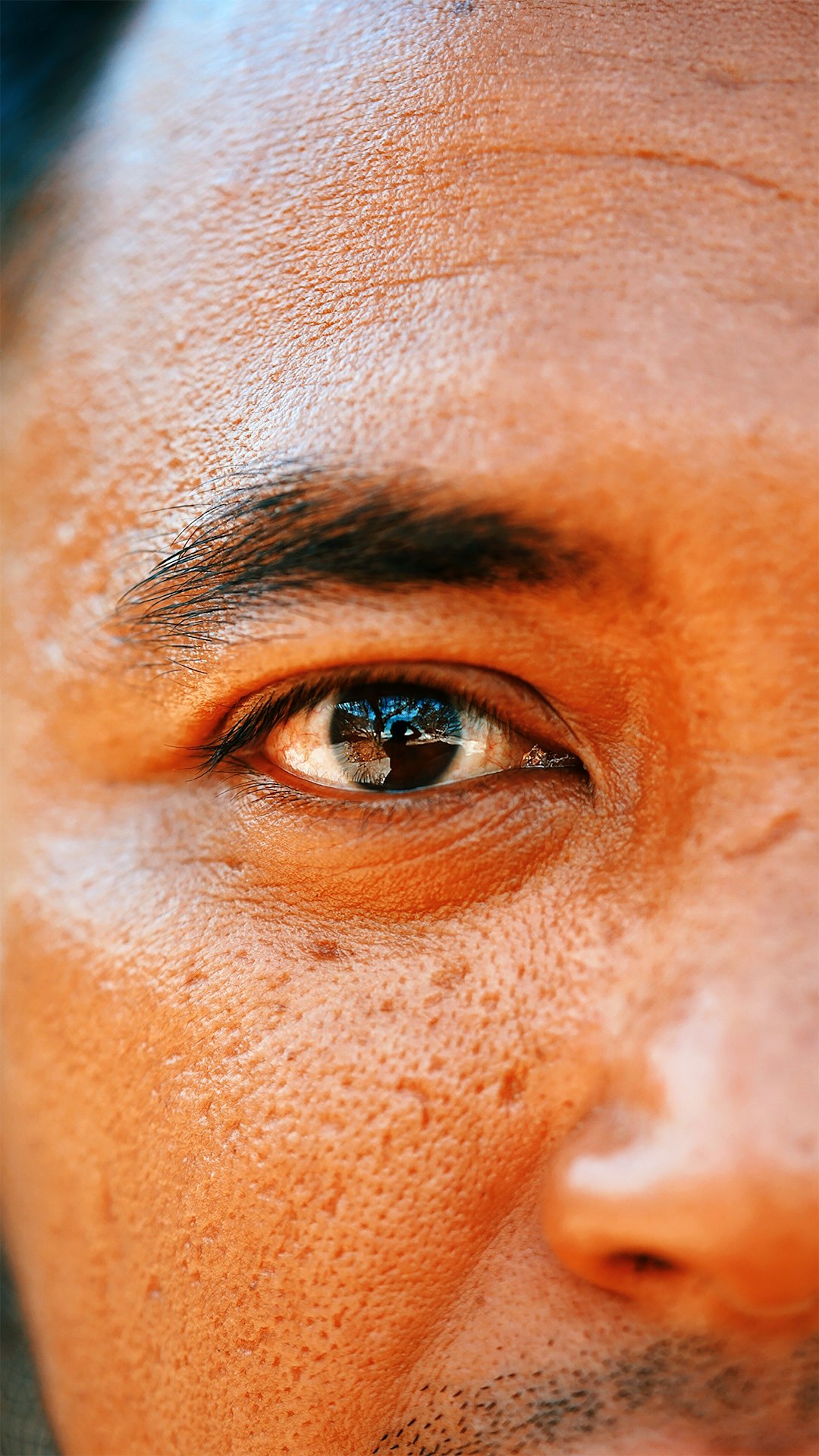 persons eye in close up photography