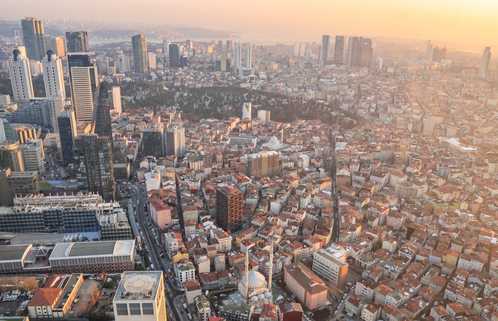 aerial view of city buildings during daytime