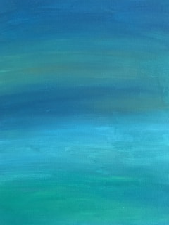 Soft blue and green hues showing mental stability and peaceful sleep patterns.